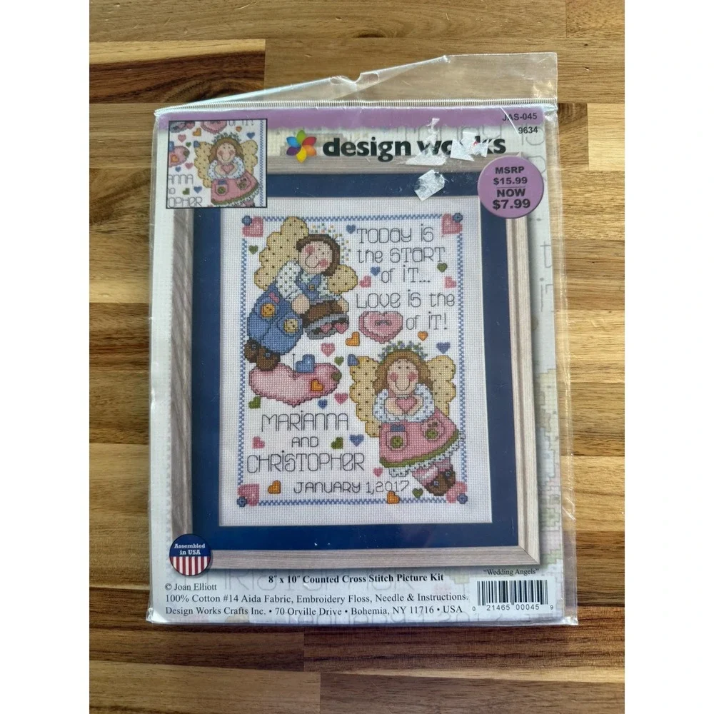 Vintage Wedding & Baby Counted Cross Stitch Lot(3) New Assorted Brands
